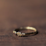 Tiny colorful bubbles branch ring