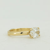 Hidden Detailes Oval Lab Grown Diamond Engagement Ring