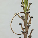 Raw Textured Open Solid Gold Bangle