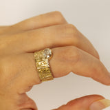 Untamed- Veins Texture with Chamapgne Diamond