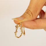 Wavy Cluster Hoop Earrings