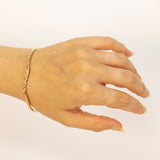 Wavy Cluster Bracelet with Light Champagne Diamonds