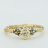 Symmetric Branch Cluster with Champagne Diamond and Parti Sapphires