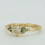Symmetric Branch Cluster with Champagne Diamond and Parti Sapphires