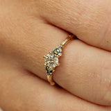 Symmetric Branch Cluster with Champagne Diamond and Parti Sapphires