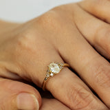Large Symmetrical Oval Diamond Cluster Ring