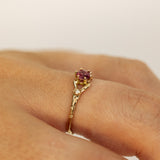 Spreading Branch Ring with Ruby and Diamonds