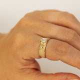 Sponge Texture Emerald Cut Lab Grown Solitaire