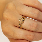 Wavy Gold Band