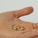Tree Trunk Gold Hoops