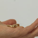 Tree Trunk Gold Hoops