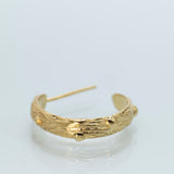 Tree Trunk Gold Hoops