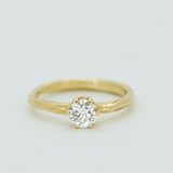 Classic Raw Solitaire Ring