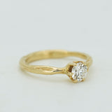 Classic Raw Solitaire Ring