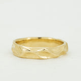 Soft Ridges Texture Wedding Band
