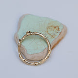 Branch Ring with Small White Diamond