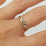 Bubble Cluster Ring with Champagne Diamonds