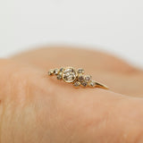 Bubble Cluster Ring with Champagne Diamonds