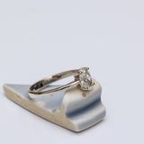 Classic Solitaire Ring With Oval Lab-Grown Diamond