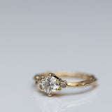 Asymmetric Branch Ring with White Diamonds