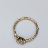 Asymmetric Branch Ring with White Diamonds