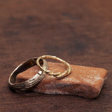 Twisted branches & trunk tree wedding rings