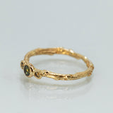 Gentle Sapphires Trio on a Branch Ring