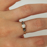 Meteorites and Lab-Grown Diamond Triston Ring