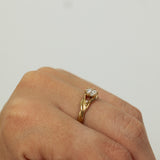 Blooming Fruit Branch Engagement Ring With Lab-Grown Diamond