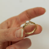 Blooming Fruit Branch Engagement Ring With Lab-Grown Diamond