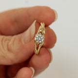 Blooming Fruit Branch Engagement Ring With Lab-Grown Diamond
