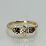 Meteorites and Lab-Grown Diamond Triston Ring