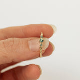 Gentle Sapphires Trio on a Branch Ring
