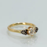 Meteorites and Lab-Grown Diamond Triston Ring