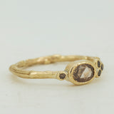 Horizontal Oval Brandy Diamond
