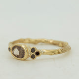Horizontal Oval Brandy Diamond