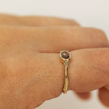 Horizontal Oval Brandy Diamond