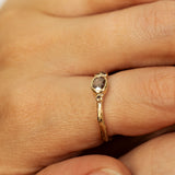 Horizontal Oval Brandy Diamond