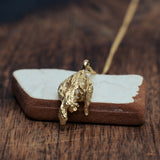 Natural geranium leaf necklace