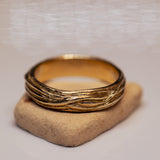 Roots gold ring