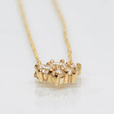 Lab-Grown Diamonds Cluster Necklace
