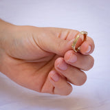 Open Branch Ring with Champagne Diamond