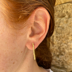 14k gold Short branch earrings