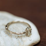 Oval rose cut branch ring