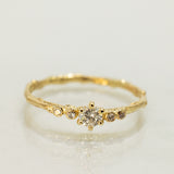 Symmetric Five Stone Branch Ring