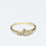 Asymmetric mixed champagnes bubble ring