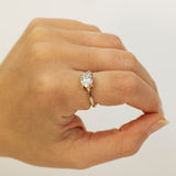 Thick Branch with 1.5ct Oval Lab Grown Diamond solitaire