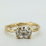 Thick Branch with 1.5ct Oval Lab Grown Diamond solitaire