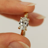 Thick Branch with 1.5ct Oval Lab Grown Diamond solitaire