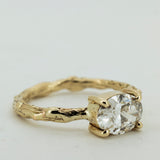 Thick Branch with 1.5ct Oval Lab Grown Diamond solitaire